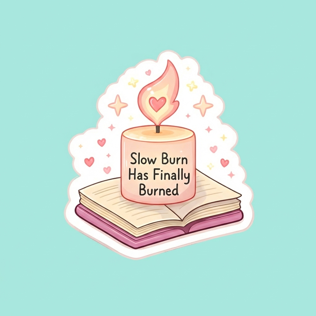 Slow Burn Finally Burned Sticker Download