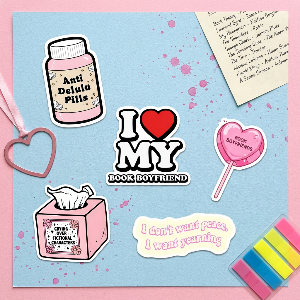 BookTok Starter Mini Pack – 5 Digital Stickers