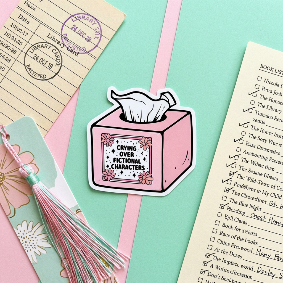 Crying Over Fictional Characters Digital Sticker Download